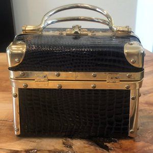 Borsa Bella Train Case Bag Faux Croc ORIGINAL